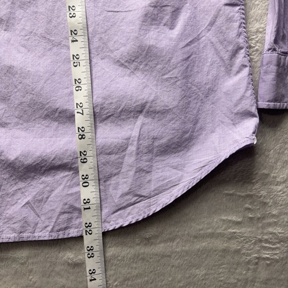 Gap Lived In Button Up Shirt Mens XL Purple Long Sleeve Casual Preppy Cotton - Picture 12 of 12